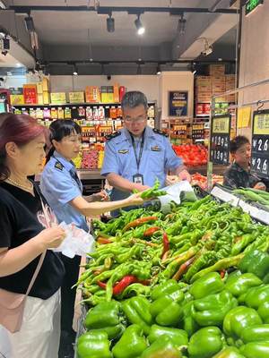 金水區市場監督管理局國基路所開展食用農產品安全快速檢測